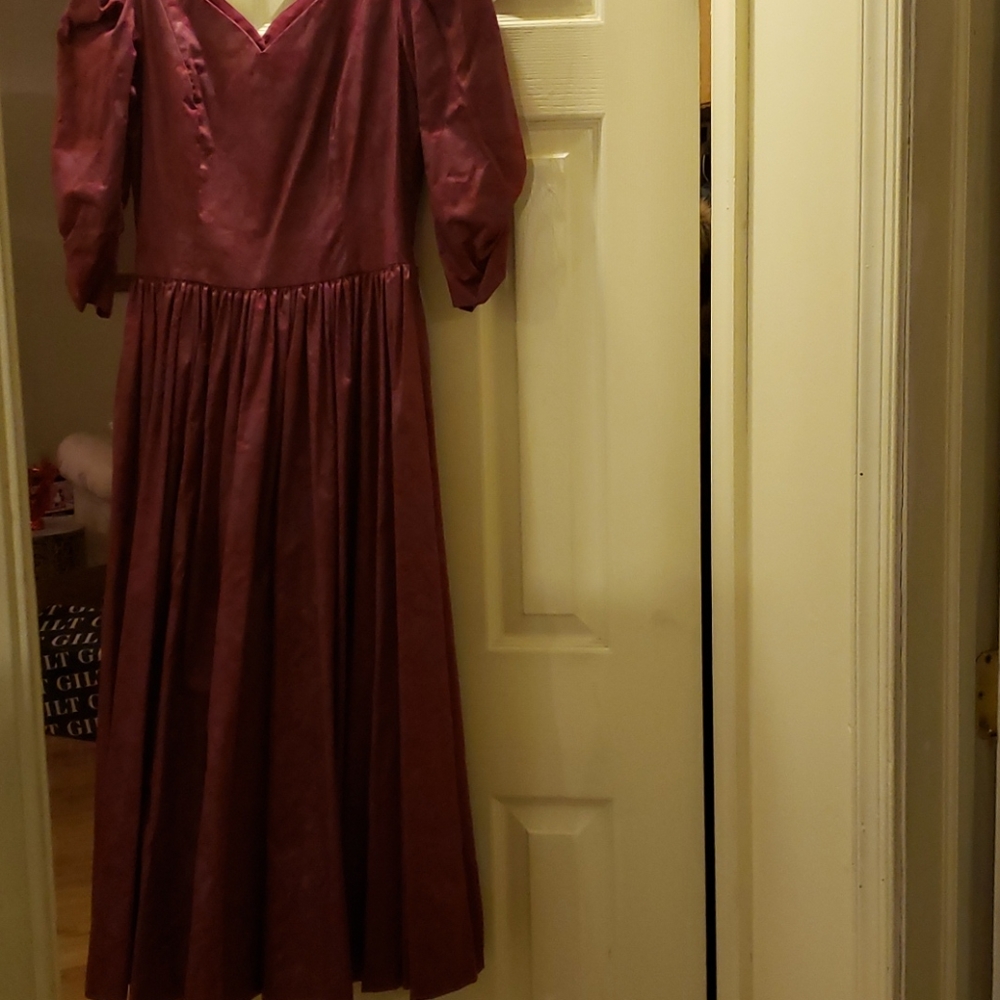 Laura Ashley Sparkling cranberry dress